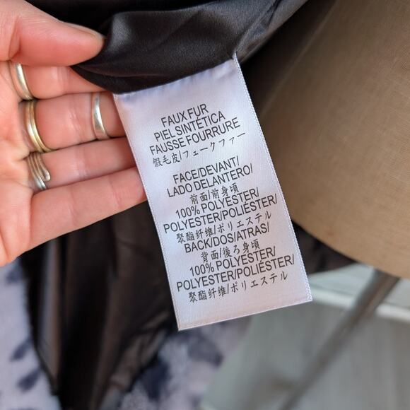 Y2K Cheetah Faux Fur Mobwife Coat Leopard Animal Print Plush Fuzzy Furry Jacket - Picture 10 of 11